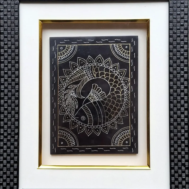 Matsya Framed Wall Panel