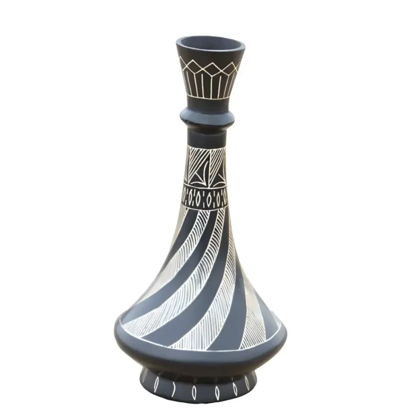 Flower Vase Silver Cross Work